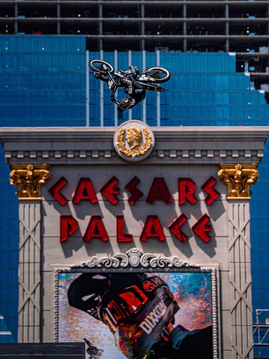 Omnia × Caesars Palace — Colby Raha's 94-foot QuarterPipe High Air world record