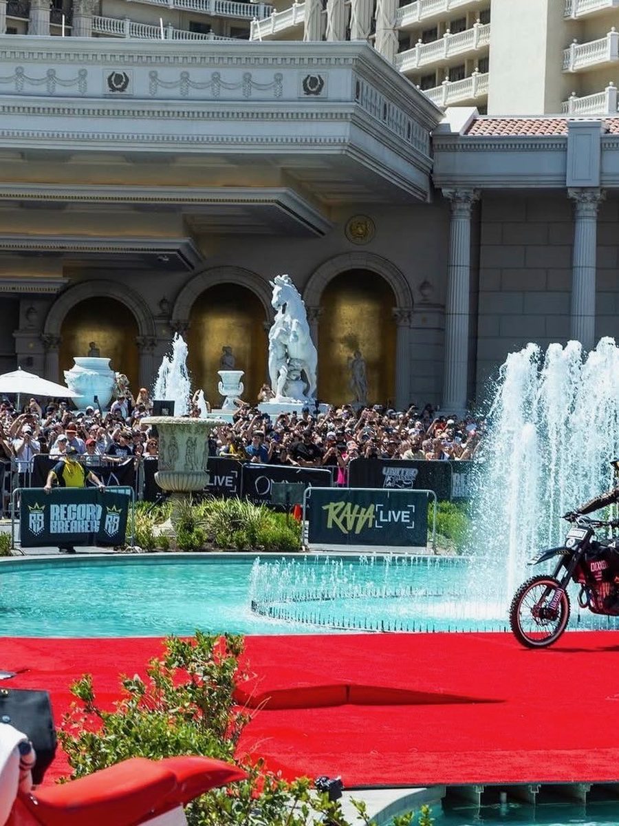 Omnia × Caesars Palace — Colby Raha's 94-foot QuarterPipe High Air world record