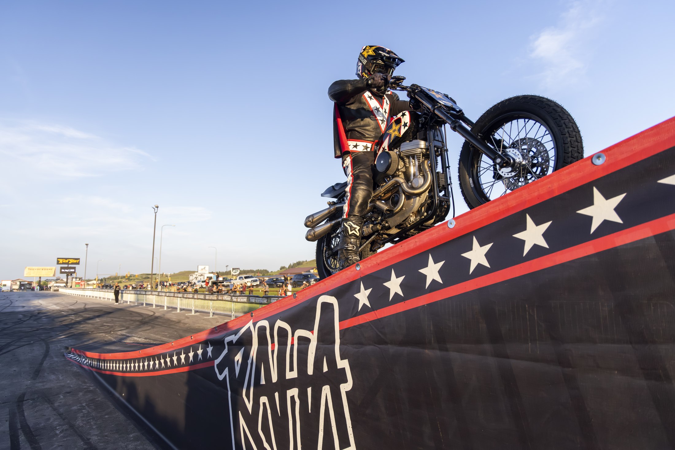 Longest V-Twin Motorcycle Jump Ever Recorded — The Thunderdome · Sturgis, SD