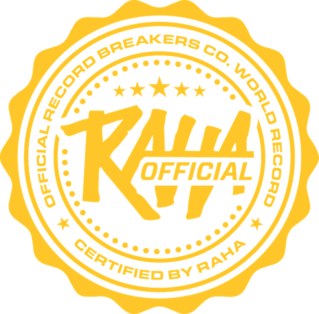 Record Breakers Co. Official Seal — Certified by Raha